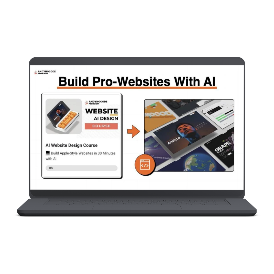 AndyNoCode Premium - Build Apple-Style Websites in 30 Minutes with AI & Earn $500 - $2,000 Per Project